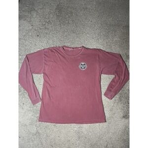 Gildan Colorado Rocky Mountains Long Sleeve Rustic Coral Shirt Size XL